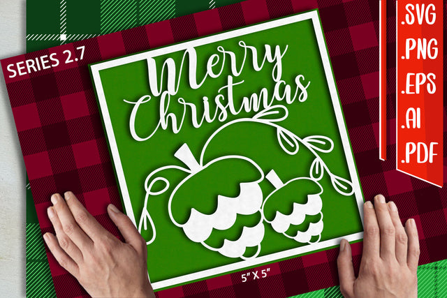 Christmas Card 2.7 - svg eps ai png pdf SVG zafrans studio 