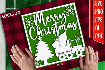 Christmas Card 2.8 - svg eps ai png pdf SVG zafrans studio 