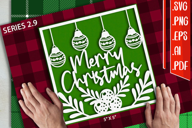 Christmas Card 2.9 - svg eps ai png pdf SVG zafrans studio 