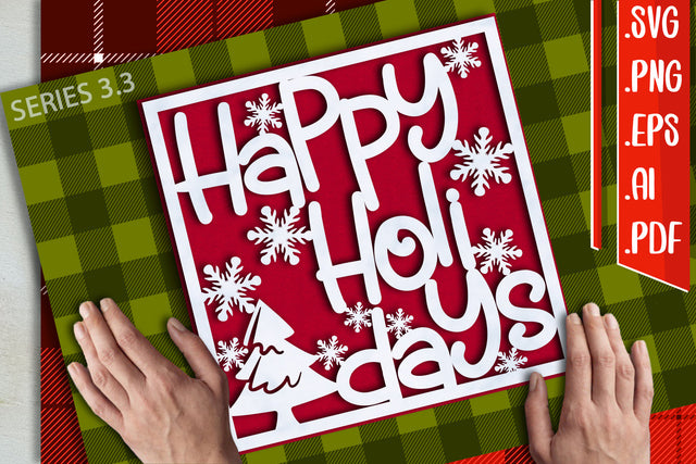 Christmas Card 3.3 - svg eps ai png pdf SVG zafrans studio 
