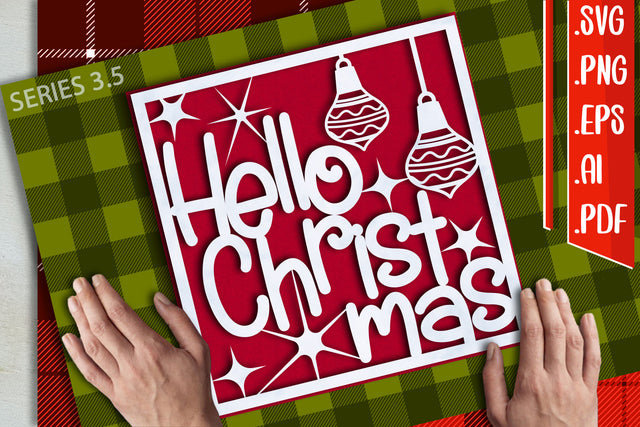 Christmas Card 3.5 - svg eps ai png pdf SVG zafrans studio 
