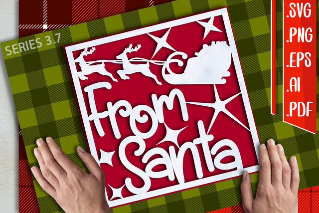 Christmas Card 3.7 - svg eps ai png pdf SVG zafrans studio 