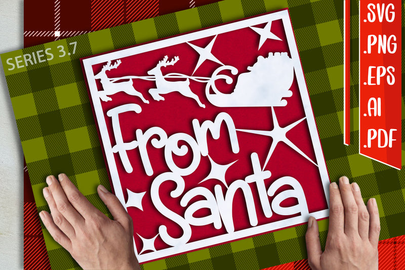 Christmas Card 3.7 - svg eps ai png pdf SVG zafrans studio 