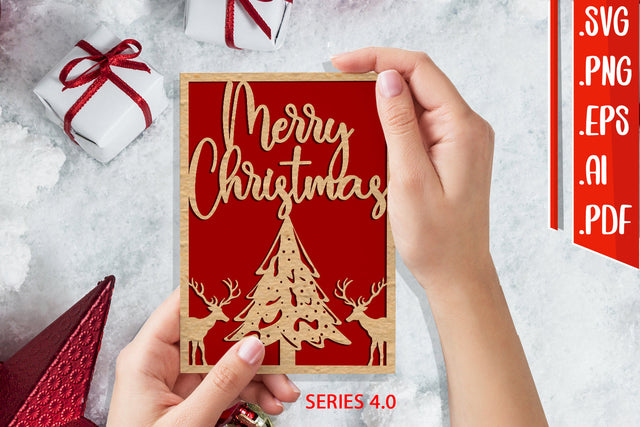 Christmas Card 4.0 - svg eps ai png pdf SVG zafrans studio 