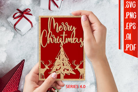 Christmas Card 4.0 - svg eps ai png pdf SVG zafrans studio 