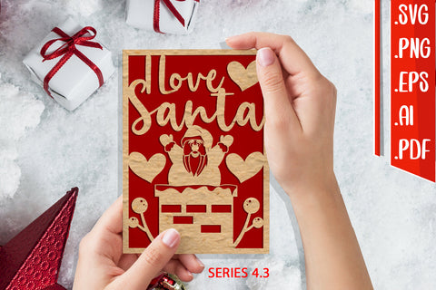 Christmas Card 4.3 - svg eps ai png pdf SVG zafrans studio 