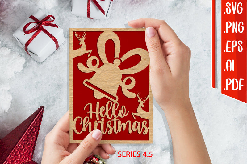 Christmas Card 4.5 - svg eps ai png pdf SVG zafrans studio 