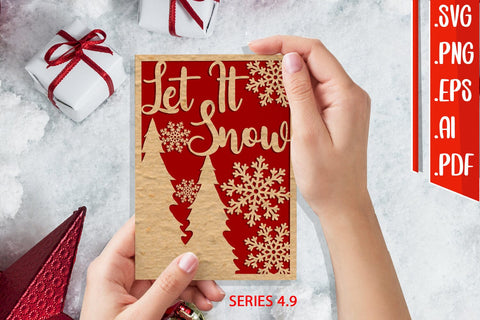 Christmas Card 4.9 - svg eps ai png pdf SVG zafrans studio 