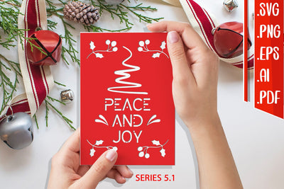 Christmas Card 5.1 - svg eps ai png pdf SVG zafrans studio 