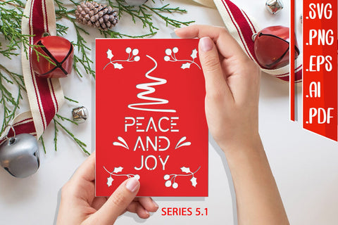 Christmas Card 5.1 - svg eps ai png pdf SVG zafrans studio 