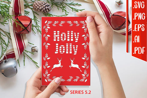 Christmas Card 5.2 - svg eps ai png pdf SVG zafrans studio 