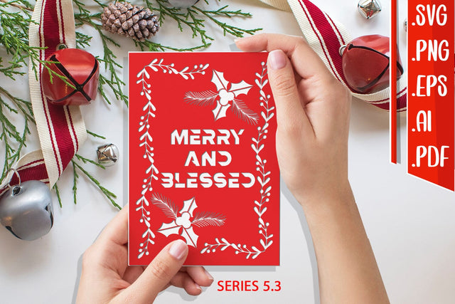 Christmas Card 5.3 - svg eps ai png pdf SVG zafrans studio 