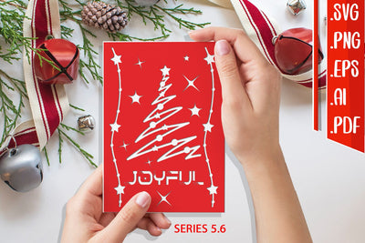 Christmas Card 5.6 - svg eps ai png pdf SVG zafrans studio 