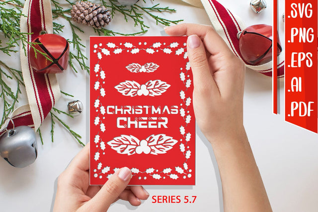 Christmas Card 5.7 - svg eps ai png pdf SVG zafrans studio 