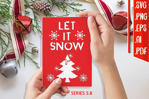 Christmas Card 5.8 - svg eps ai png pdf SVG zafrans studio 