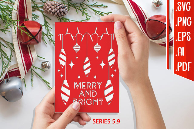 Christmas Card 5.9 - svg eps ai png pdf SVG zafrans studio 