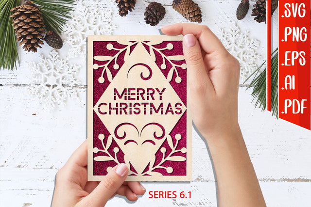 Christmas Card 6.1 - svg eps ai png pdf SVG zafrans studio 