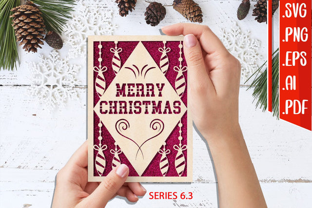 Christmas Card 6.3 - svg eps ai png pdf SVG zafrans studio 