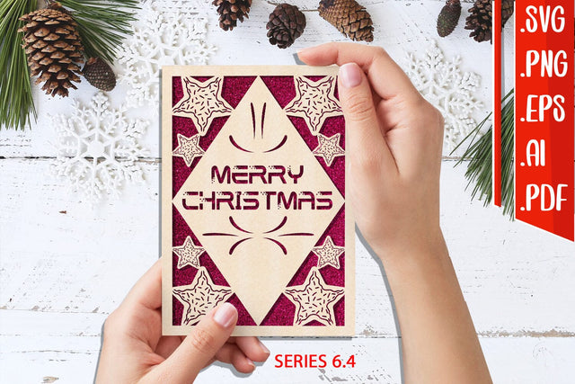 Christmas Card 6.4 - svg eps ai png pdf SVG zafrans studio 
