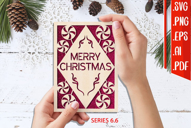 Christmas Card 6.6 - svg eps ai png pdf SVG zafrans studio 