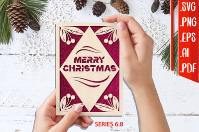 Christmas Card 6.8 - svg eps ai png pdf SVG zafrans studio 