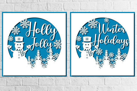 Christmas Card Bundle 2 svg eps ai png pdf SVG zafrans studio 