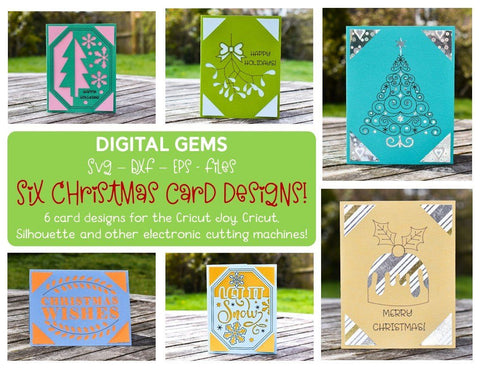 Christmas card bundle SVG Digital Gems 
