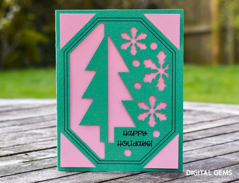 Christmas card bundle SVG Digital Gems 