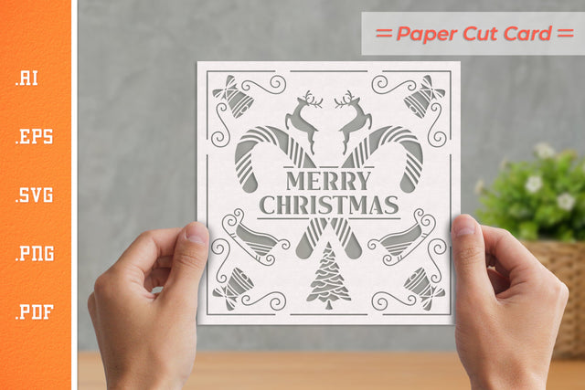 Christmas Card Cut Files SVG 4 SVG Slim Studio 
