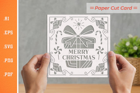 Christmas Card Cut Files SVG BUNDLE SVG Slim Studio 