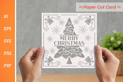 Christmas Card Cut Files SVG BUNDLE SVG Slim Studio 