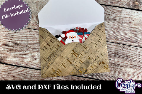 Christmas Card Design Svg 3D Santa Foldable Card Paper Craft SVG Crafty Mama Studios 