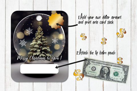 Christmas Card Holder Bundle Printable Money Card 8 PNG Sublimation OrangeBrushStudio 