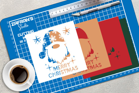 Christmas Card Layered - svg eps ai png pdf 3D Paper zafrans studio 