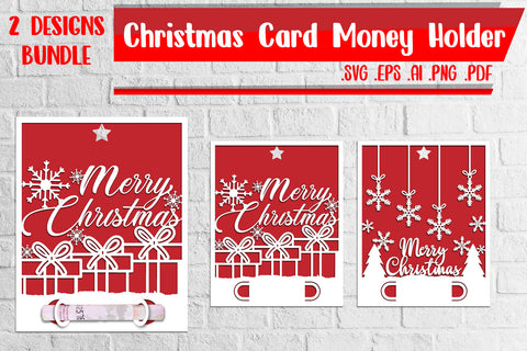 Christmas Card Money Holder 7-8 svg eps ai png pdf SVG zafrans studio 