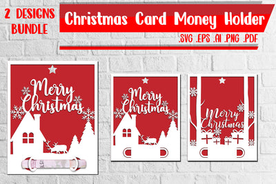 Christmas Card Money Holder 9-10 svg eps ai png pdf SVG zafrans studio 
