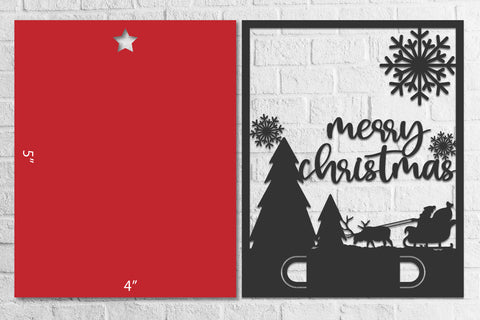 Christmas Card Money Holder Bundle - svg eps ai png pdf SVG zafrans studio 