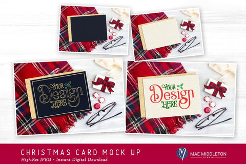 Christmas Card, Stationery MockUp Mock Up Photo Mae Middleton Studio 