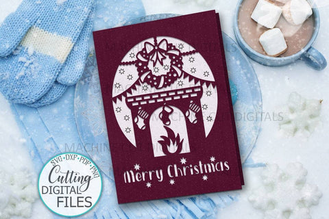 Christmas card svg bundle, Cricut cards svg, Merry Christmas card svg, papercut svg, laser cut template, cut out card svg SVG kartcreationii 