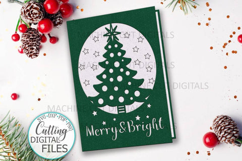 Christmas card svg bundle, Cricut cards svg, Merry Christmas card svg, papercut svg, laser cut template, cut out card svg SVG kartcreationii 