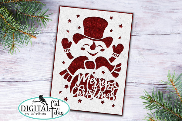 Christmas card svg, snowman card svg, Cricut Explore air card, Cricut Maker card, laser cut card, template, digital download - So Fontsy christmas-card-svg-snowman-card-svg-cricut-explore-air-card-cricut-maker-card-laser-cut-card-template-digital-download-so-fontsy