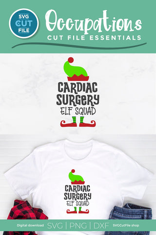 Christmas Cardiac Surgery svg, Cardiac Surgery elf svg SVG SVG Cut File 