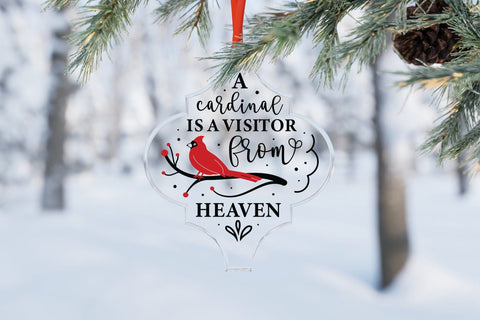 Christmas Cardinal Arabesque Ornament SVG SVG CraftLabSVG 