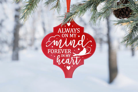 Christmas Cardinal Arabesque Ornament SVG SVG CraftLabSVG 