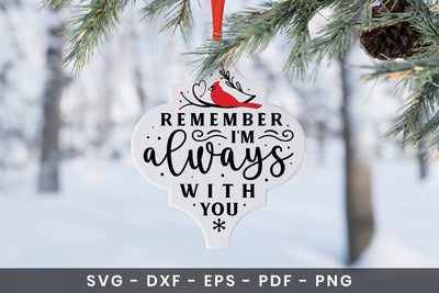 Christmas Cardinal Arabesque Ornament SVG SVG CraftLabSVG 