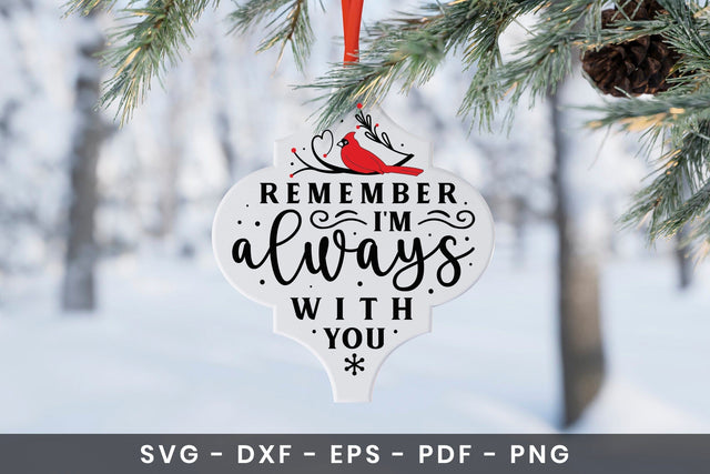 Christmas Cardinal Arabesque Ornament SVG SVG CraftLabSVG 