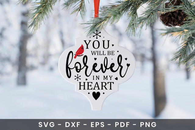 Christmas Cardinal Arabesque Ornament SVG SVG CraftLabSVG 