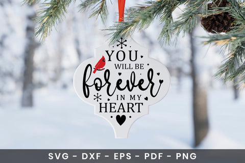 Christmas Cardinal Arabesque Ornament SVG SVG CraftLabSVG 