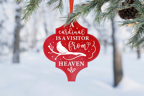 Christmas Cardinal Arabesque Ornament SVG SVG CraftLabSVG 