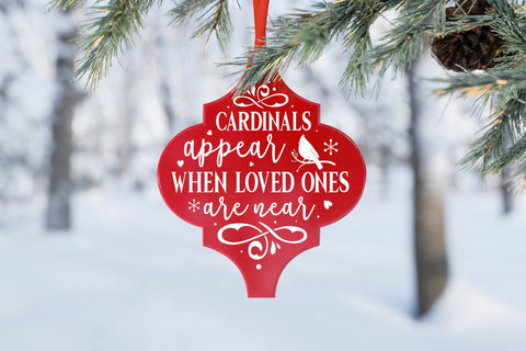 Christmas Cardinal Arabesque Ornament SVG SVG CraftLabSVG 